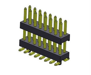 کانکتور هدر پین 2.54 میلی متری دو ردیف SMT TYPE با گیره 2*2 پین به 2*40 پین