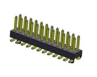 کانکتور هدر پین 2.54 میلی متری دو ردیف SMT TYPE با گیره 2*2 پین به 2*40 پین H=2.54 میلی متر
