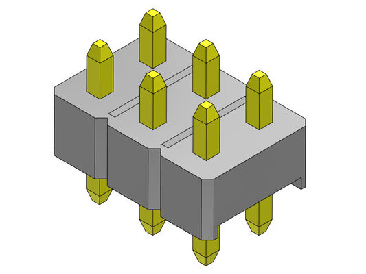کانکتور پین هدر 2.54 میلی متری دو ردیفه DIP TYPE 2*2PIN به 2*40PIN H=2.54MM