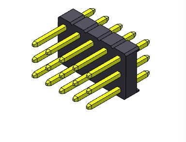کانکتور پین هدر 2.54 میلی متری سه ردیف DIP TYPE 3*2PIN به 3*40PIN H=2.54MM