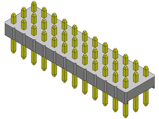 کانکتور پین هدر 2.54 میلی متری سه ردیف DIP TYPE 3*2PIN به 3*40PIN H=2.54MM