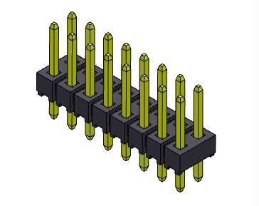 کانکتور پین هدر 2.54 میلی متری دو ردیفه DIP TYPE 2*2PIN به 2*40PIN H=2.54MM