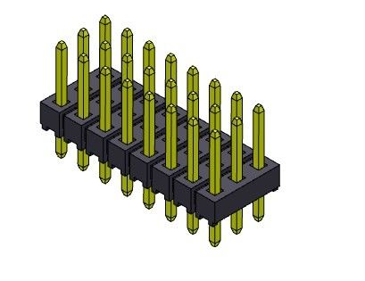 کانکتور پین هدر 2.54 میلی متری سه ردیف DIP TYPE 3*2PIN به 3*40PIN H=2.54MM