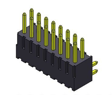 اتصال سرصفحه پین ​​TYPE 2.54 میلی متری تک ردیفی 2*2 پین به 2*40 پین H=7.40 میلی متری