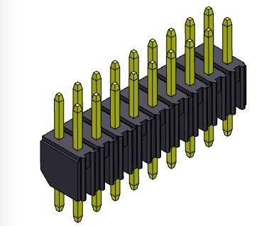 کانکتور هدر PCB 2.00 میلی متری دو ردیفه شیب TYPE 2*2PIN به 2*40PIN H=4.00MM
