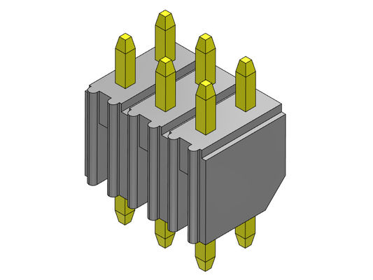 کانکتور هدر PCB 2.00 میلی متری دو ردیفه شیب TYPE 2*2PIN به 2*40PIN H=4.00MM