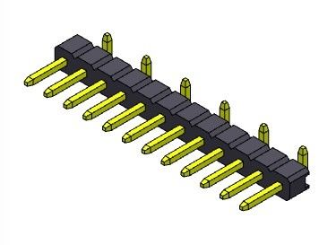 کانکتور پین هدر 2.00 میلی متر تک ردیف SMT TYPE 1*2PIN به 1*40PIN H=2.00MM