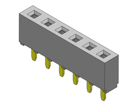 کانکتور هدر زن 2.54 میلی متری تک ردیف شیب TYPE 1*2PIN به 1*40PIN H=5.00mm
