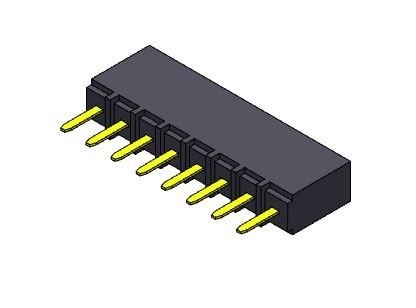 کانکتور هدر زن 2.54 میلی متری تک ردیف شیب TYPE 1*2PIN به 1*40PIN H=6.80mm