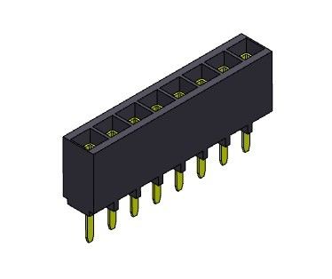 کانکتور هدر زن 2.54 میلی متری تک ردیف شیب TYPE 1*2PIN به 1*40PIN H=6.80mm