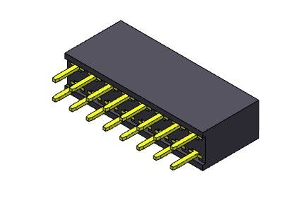 کانکتور هدر زن 2.54 میلی متری دو ردیفه شیب TYPE 2*2PIN به 2*40PIN H=8.50mm
