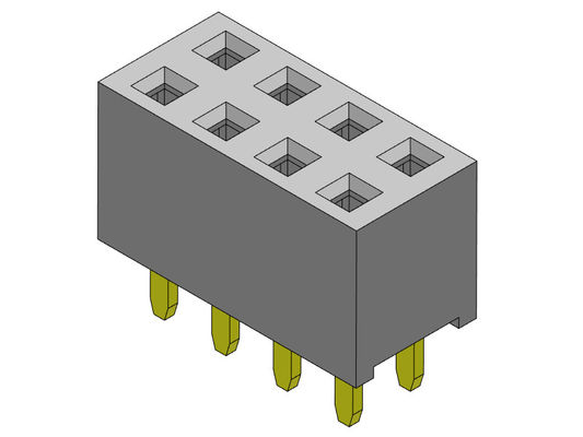 کانکتور هدر زن 2.54 میلی متری دو ردیفه شیب TYPE 2*2PIN به 2*40PIN H=5.65mm