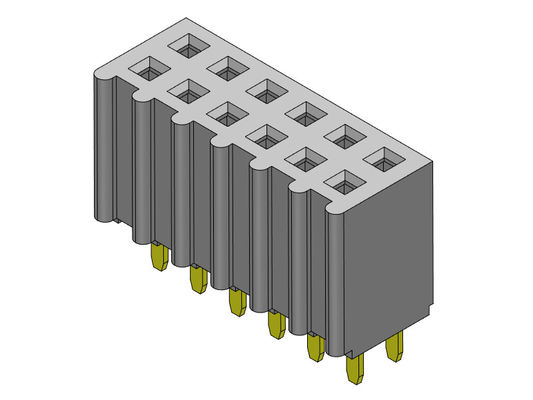 کانکتور هدر زن 2.54 میلی متری دو ردیفه شیب TYPE 2*2PIN به 2*40PIN H=8.50mm