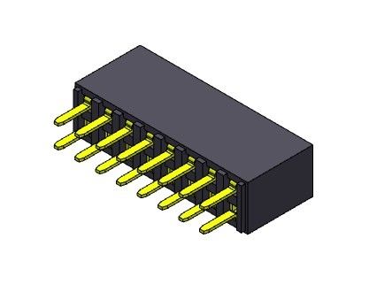 کانکتور هدر زن 2.54 میلی متری دو ردیفه شیب TYPE 2*2PIN به 2*40PIN H=8.50mm
