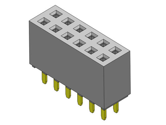 کانکتور هدر زن 2.54 میلی متری دو ردیفه شیب TYPE 2*2PIN به 2*40PIN H=8.50mm