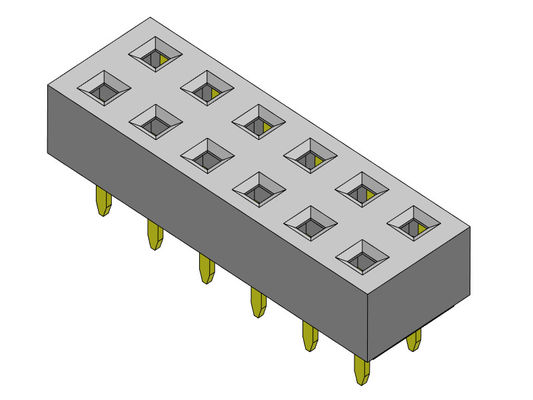 کانکتور هدر زن 2.54 میلی متری دو ردیفه شیب TYPE 2*2PIN به 2*40PIN H=3.50mm