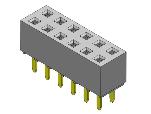 رابط سربرگ زن 2.54 میلی متری دو ردیفه شیب TYPE 2*2PIN به 2*40PIN H=5.60mm