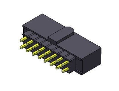 2*2 پین به 2*40 پین هدر زن 2.54 میلی متری دو ردیفه بالابر مطبوعات Fit TYPE