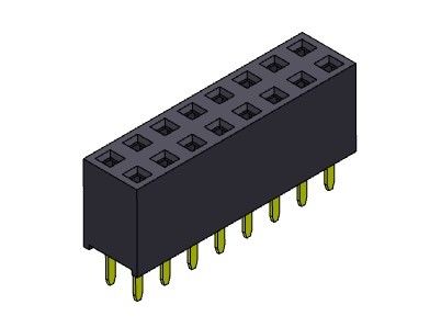 کانکتور هدر زن 2.54 میلی متری دو ردیفه شیب TYPE 2*2PIN به 2*40PIN H=7.10mm