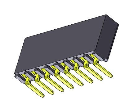 پین اتصال هدر PCB با زاویه راست 2.54 میلی متری هدر شیب زن نوع 1*2 پین به 1*40 پین