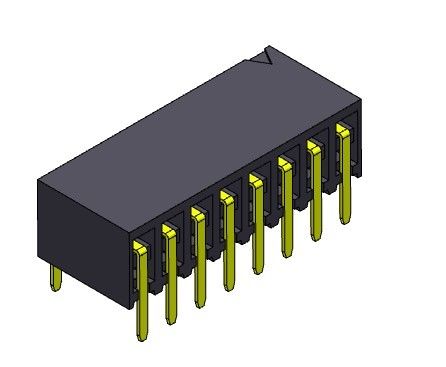 اتصال سرصفحه مدار چاپی 2*2 پین به 2*40 پین PCB 2.54 میلی متری TYPE ورودی دو ردیفه