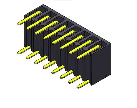 اتصال سرصفحه مدار چاپی 2*2 پین به 2*40 پین PCB 2.54 میلی متری TYPE ورودی دو ردیفه