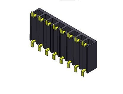 رابط هدر زن 2.54 میلی متری ورودی تک ردیف SMT TYPE 1*2PIN به 1*40PIN H=3.40mm