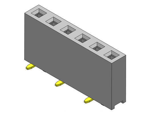 رابط هدر زن 2.54 میلی متر تک ردیف SMT TYPE 1*2PIN به 1*40PIN H=7.50mm