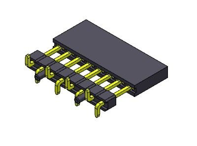 رابط هدر زن 2.54 میلی متری تک ردیفی با فشار بالا Fit SMT نوع 1*2PIN به 1*40PIN