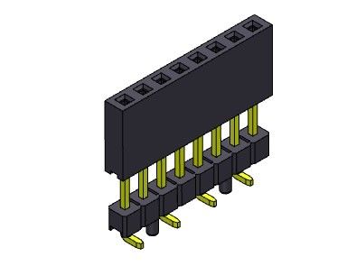 رابط هدر زن 2.54 میلی متری تک ردیفی با فشار بالا Fit SMT نوع 1*2PIN به 1*40PIN