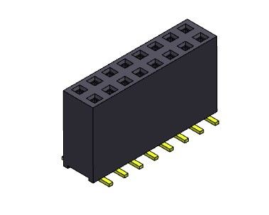 رابط هدر زن 2.54 میلی متری دو ردیف SMT TYPE 2*2PIN به 2*40PIN H=11.00mm