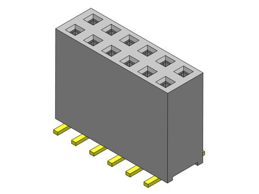 رابط هدر زن 2.54 میلی متری دو ردیف SMT TYPE 2*2PIN به 2*40PIN H=11.00mm