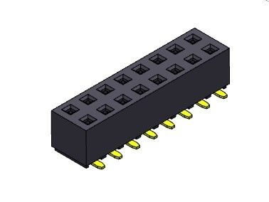 رابط هدر زن 2.54 میلی متری دو ردیف SMT TYPE 2*2PIN به 2*40PIN H=5.00mm