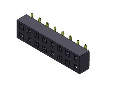کانکتور هدر زن 2.54 میلی متری دو ردیف SMT TYPE 2*2PIN به 2*40PIN H=3.50mm