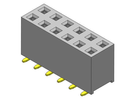 کانکتور هدر زن 2.54 میلی متری دو ردیف SMT TYPE 2*2PIN به 2*40PIN H=7.10mm