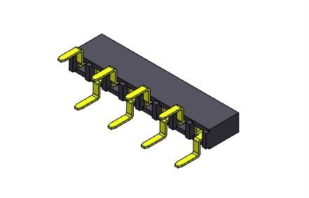 کانکتور هدر زن 2.54 میلی متری تک ردیف ورودی دوگانه TYPE 1*2PIN به 1*40PIN H=5.00mm