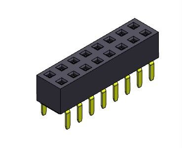 کانکتور هدر زن 2.54 میلی متری دو ردیفه ورودی دوگانه TYPE 2*2PIN به 2*40PIN H=5.00mm