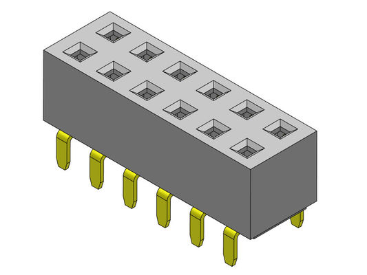 کانکتور هدر زن 2.54 میلی متری دو ردیفه ورودی دوگانه TYPE 2*2PIN به 2*40PIN H=5.00mm