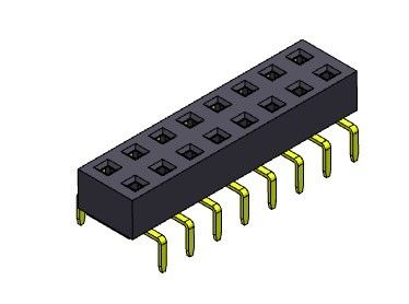 کانکتور هدر زن 2.54 میلی متری دو ردیف ورودی دوگانه TYPE 2*2PIN به 2*40PIN H=3.00mm