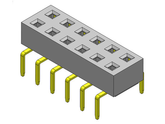کانکتور هدر زن 2.54 میلی متری دو ردیف ورودی دوگانه TYPE 2*2PIN به 2*40PIN H=3.00mm