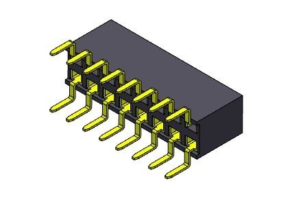کانکتور هدر زن 2.54 میلی متری دو ردیف ورودی دوگانه TYPE 2*2PIN به 2*40PIN H=7.10mm