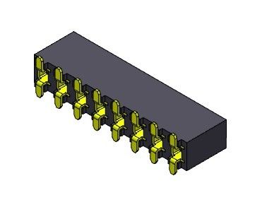 اتصال هدر PCB 3.96 میلی متری دو ردیفه SMT 2*2 پین به 2*24 پین H 8.89 میلی متر