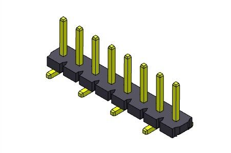 کانکتور پین هدر 5.08 میلی متری تک ردیف SMT TYPE 1*2PIN به 1*20PIN H=2.54MM