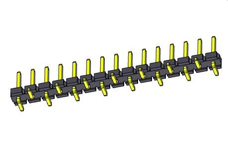 کانکتور پین هدر 5.08 میلی متری تک ردیف SMT TYPE 1*2PIN به 1*20PIN H=2.54MM