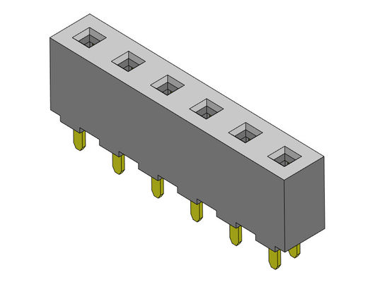 کانکتور هدر زن 5.08 میلی متر تک ردیف DIP TYPE 1*2PIN به 1*20PIN H=8.90mm