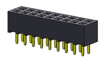 اتصال 2*2 پین به 2*40 پین هدر PCB 2.00 میلی‌متری Dual Row Dip TYPE