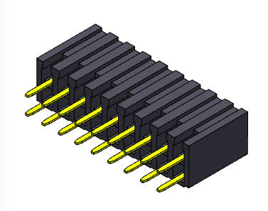 کانکتور هدر زن 2.00 میلی متری دو ردیفه شیب TYPE 2*2PIN به 2*40PIN H=7.20mm