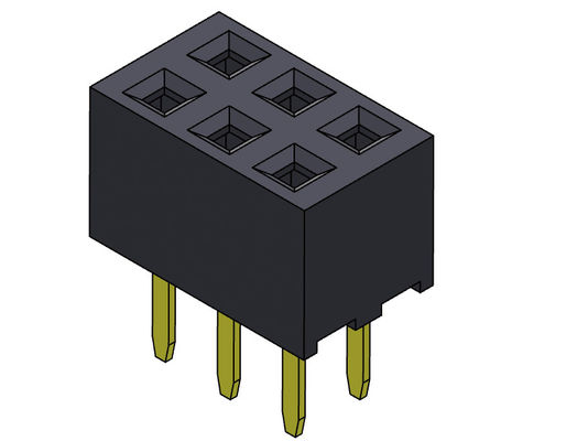 کانکتور هدر زن 2.00 میلی متر دو ردیفه شیب TYPE 2*2PIN به 2*40PIN H=4.00mm