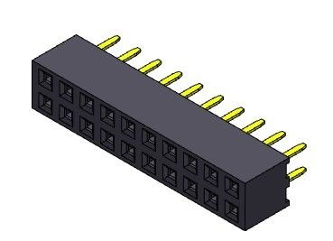 کانکتور هدر زن 2.00 میلی متر دو ردیفه شیب TYPE 2*2PIN به 2*40PIN H=4.00mm