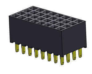 کانکتور هدر زن 2.00 میلی متر چهار ردیف شیب TYPE 4*2PIN به 4*40PIN H=6.35mm